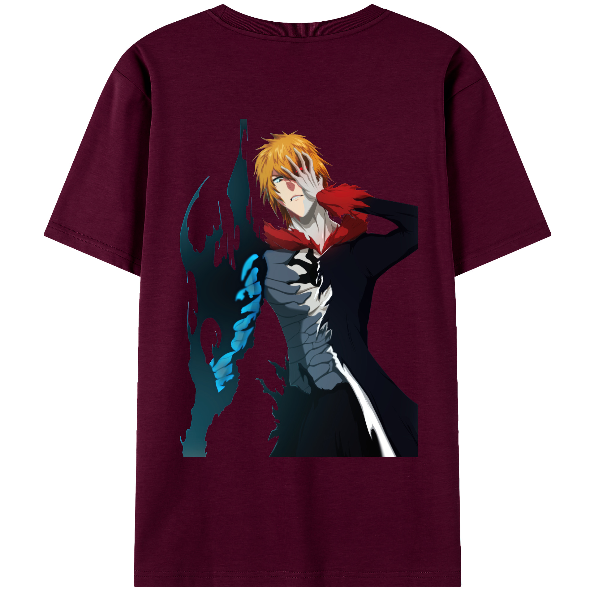 （画像用） ブリーチ 黒崎一護（くろさき いちご）BLEACH Kurosaki Ichigo レディース半袖Tシャツ(バックプリント)